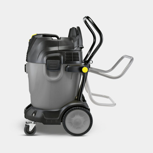 Профессиональный пылесос Karcher NT 65/2 Tact²  - <h3>Легкость транспортировки</h3>
Регулируемая ручка и большие колеса упрощают транспортировку даже на неровных поверхностях.
