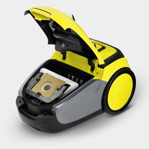 Пылесос сухой уборки Karcher VC 2 - <h3>Удобная система фильтрации с фильтр-мешками</h3>
Легок в обращении Никакого контакта с пылью.