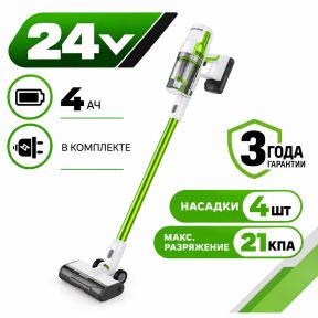 Вертикальный аккумуляторный пылесос Greenworks SV24532 24v (АКБ 1х4Ah и З/У) Вертикальный аккумуляторный пылесос Greenworks SV24532 24v (АКБ 1х4Ah и З/У)