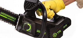 Аккумуляторная пила цепная одноручная Greenworks GD40TCS 25см, б/щ, 40v (без АКБ и З/У) - изображение 4