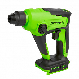 Аккумуляторный перфоратор Greenworks GD24SDS1K2 б/щ, 1,2 Дж, 24v (АКБ 1х2Ah, З/У) - изображение 3